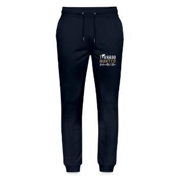 Tornado Hunter Before Meteorologist Coffee Lover - Stanley/Stella Unisex Bio Jogginghose Mover  - Navy - Vorne - Marisol (170cm) & Nik (191cm)