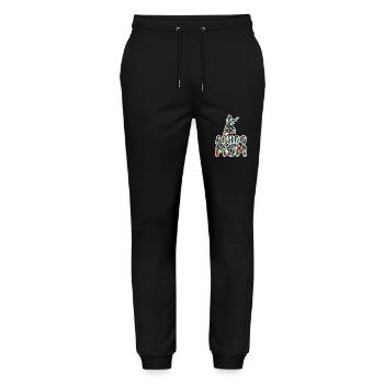 Aikido Mom - Stanley/Stella Mover Unisex Organic Jogging Trousers - black - Front - Marisol (170cm) & Nik (191cm)