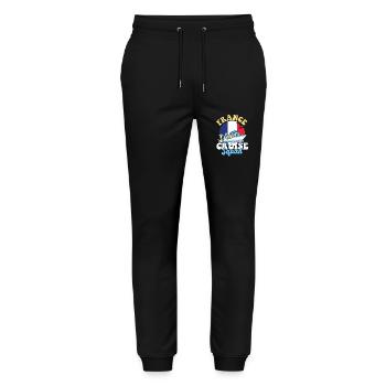 France Cruise Squad Family Vacation Trip - Stanley/Stella Unisex Bio Jogginghose Mover  - Schwarz - Vorne - Marisol (170cm) & Nik (191cm)