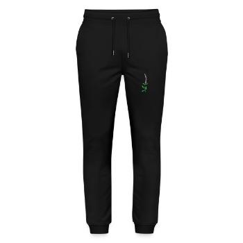 Kraut Lavendel Pflanze Blume - Stanley/Stella Unisex Bio Jogginghose Mover  - Schwarz - Vorne - Marisol (170cm) & Nik (191cm)