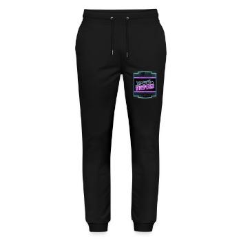 funny quote carpenter saw plumber lumber - Stanley/Stella Mover Unisex Organic Jogging Trousers - black - Front - Marisol (170cm) & Nik (191cm)