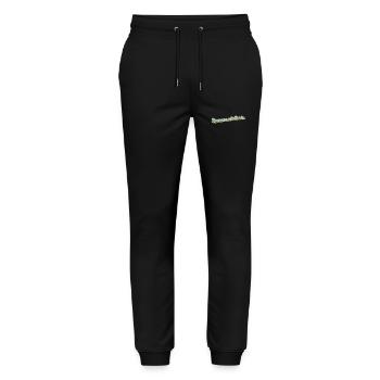 Dekorateur Abschluss-Geschenk Raumausstatterin - Stanley/Stella Unisex Bio Jogginghose Mover  - Schwarz - Vorne - Marisol (170cm) & Nik (191cm)