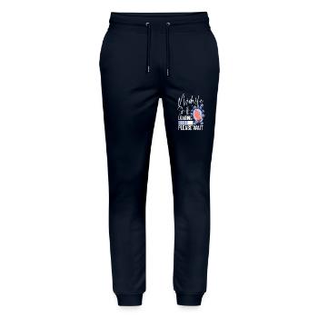 Nurse Midwife Birth Worker Student - Stanley/Stella Mover Unisex Organic Jogging Trousers - navy - Front - Marisol (170cm) & Nik (191cm)