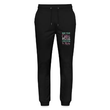 Infirmière spécialisée dans le travail et l’accouchement - Pantalon de jogging bio MOVER Stanley/Stella unisexe - noir - Devant - Marisol (170cm) & Nik (191cm)