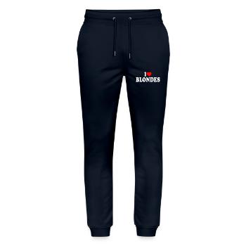 I love blondes - Stanley/Stella Unisex Bio Jogginghose Mover  - Navy - Vorne - Marisol (170cm) & Nik (191cm)