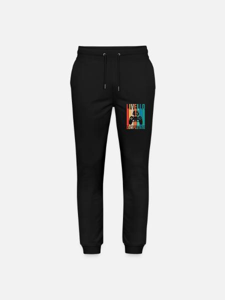 Level 45 - Stanley/Stella Mover Unisex Organic Jogging Trousers - black
