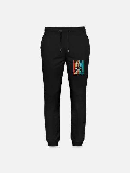 Level 86 Unlocked 86 Birthday - Stanley/Stella Mover Unisex Organic Jogging Trousers - black