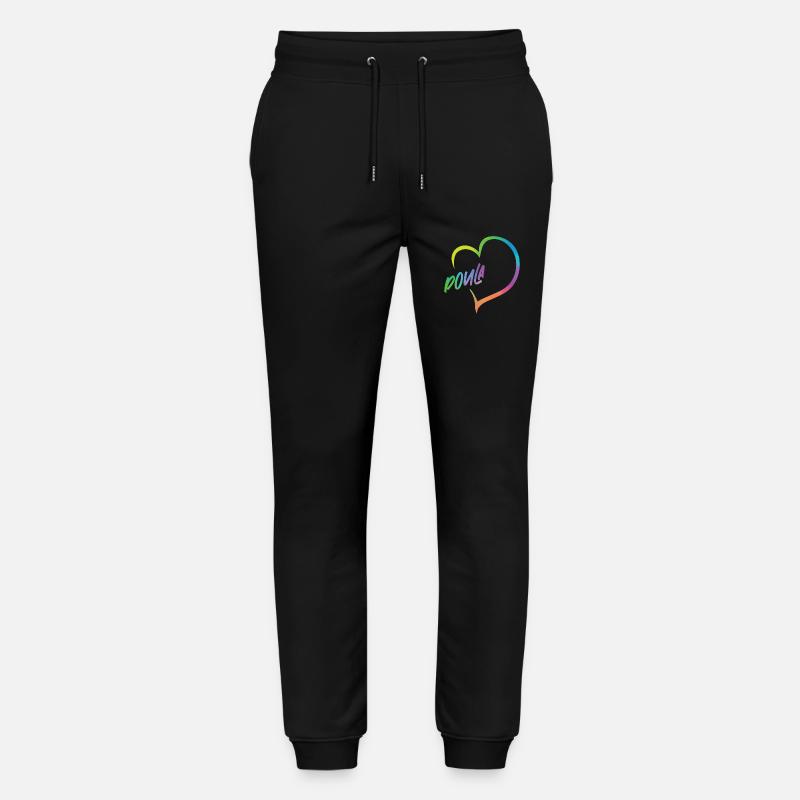 Doula Birth Worker Heart - Stanley/Stella Unisex Bio Jogginghose Mover  - Schwarz
