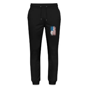 House Painter Decorator American - Stanley/Stella Mover Unisex Organic Jogging Trousers - black - Front - Marisol (170cm) & Nik (191cm)