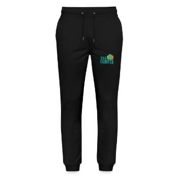 Egg Hunter Easter Colorful Easter Eggs - Stanley/Stella Mover Unisex Organic Jogging Trousers - black - Front - Marisol (170cm) & Nik (191cm)