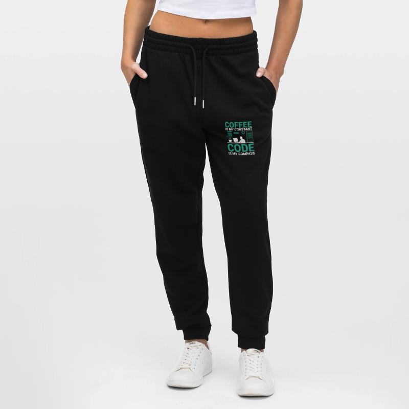 Coffee Coding Programmer Coder Developer Nerd Coff Stanley/Stella Mover Unisex Organic Jogging Trousers