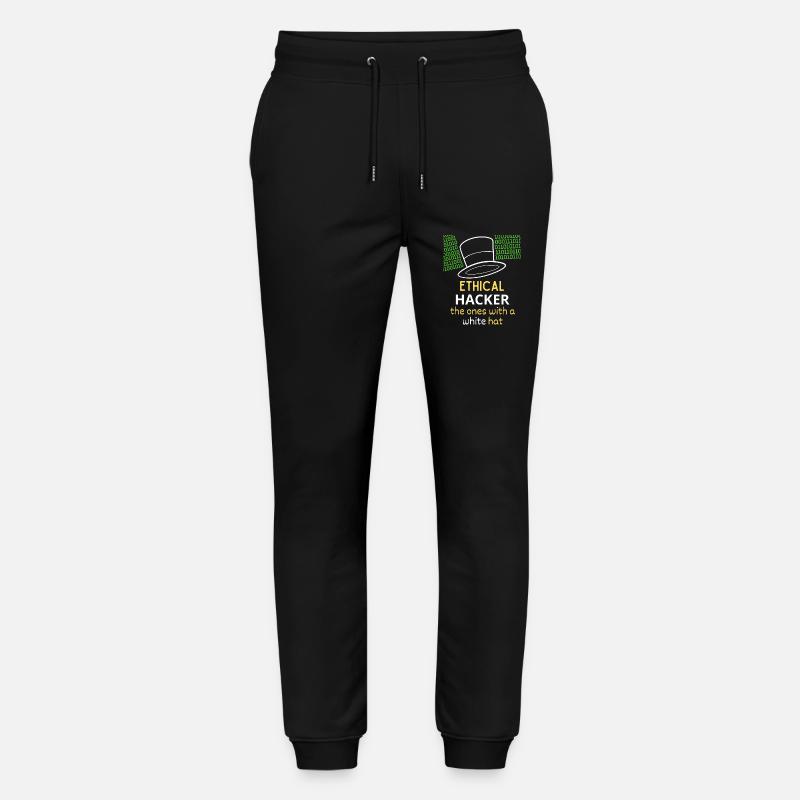 Ethical Hacker White Hat - Pantalon de jogging bio MOVER Stanley/Stella unisexe - noir