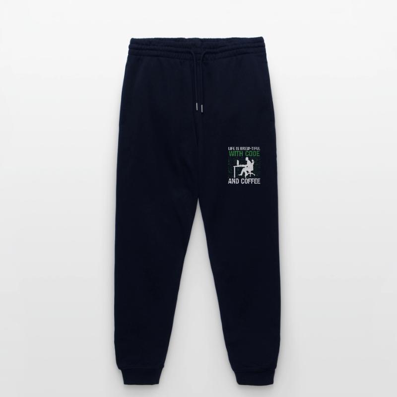 Coffee Coding Programmer Coder Developer Nerd Coff Stanley/Stella Mover Unisex Organic Jogging Trousers
