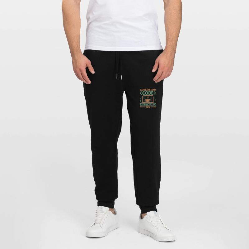 Coffee Coding Programmer Coder Developer Nerd Coff Stanley/Stella Mover Unisex Organic Jogging Trousers