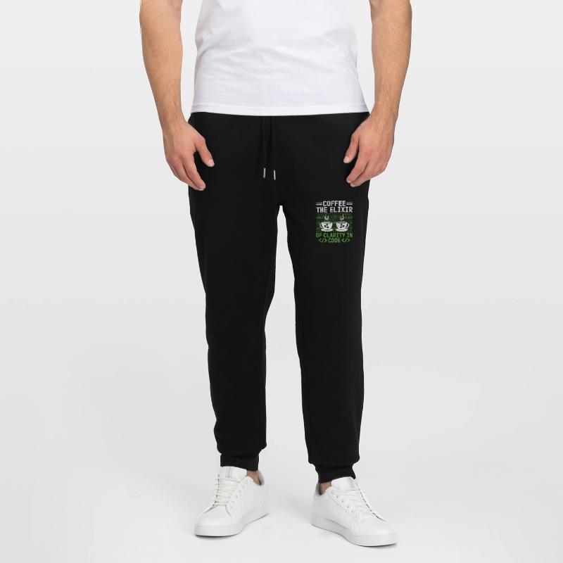 Coffee Coding Programmer Coder Developer Nerd Coff Stanley/Stella Mover Unisex Organic Jogging Trousers