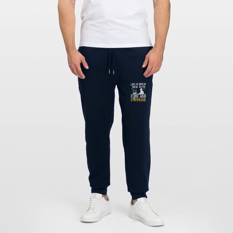 Coffee Coding Programmer Coder Developer Nerd Coff Stanley/Stella Mover Unisex Organic Jogging Trousers