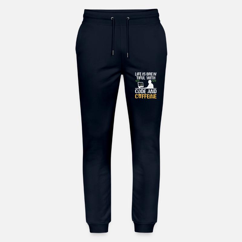 Coffee Coding Programmer Coder Developer Nerd Coff Stanley/Stella Mover Unisex Organic Jogging Trousers