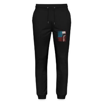 House Painter Decorator American - Stanley/Stella Mover Unisex Organic Jogging Trousers - black - Front - Marisol (170cm) & Nik (191cm)