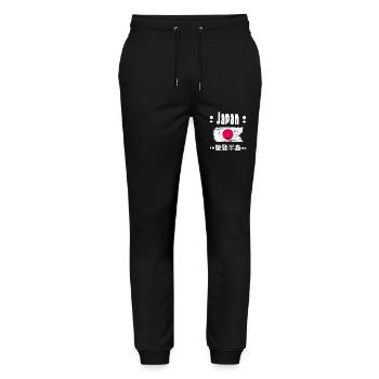 Caractères japonais - Japon - Pantalon de jogging bio MOVER Stanley/Stella unisexe - noir - Devant - Marisol (170cm) & Nik (191cm)