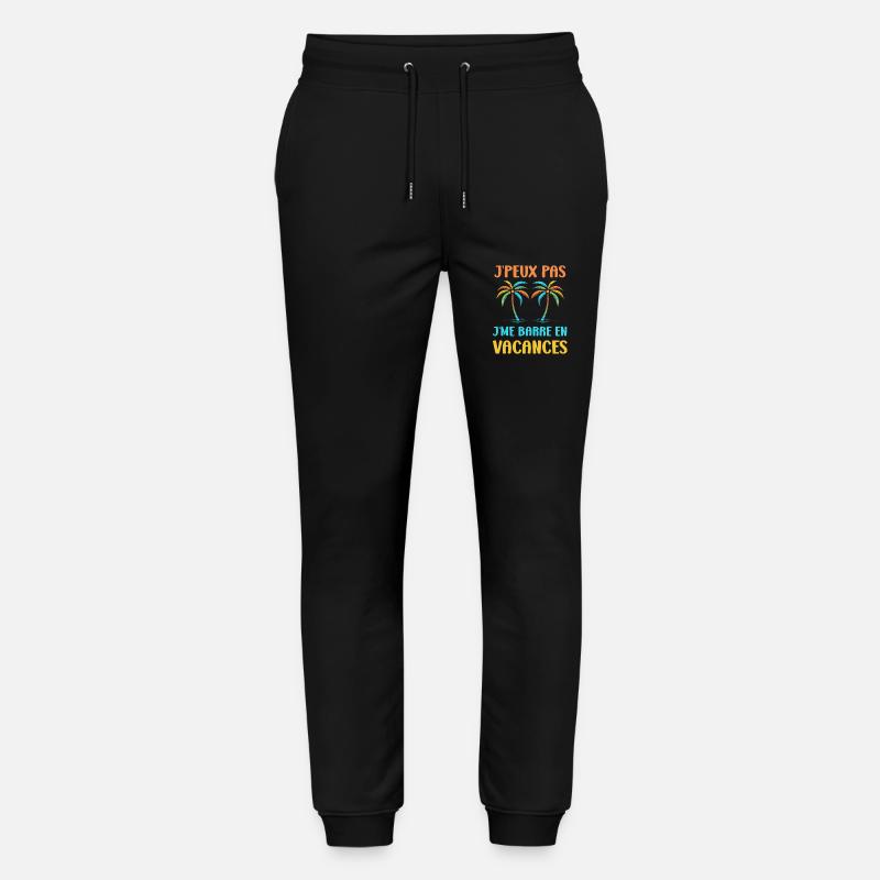 je suis en vacances - Pantalon de jogging bio MOVER Stanley/Stella unisexe - noir