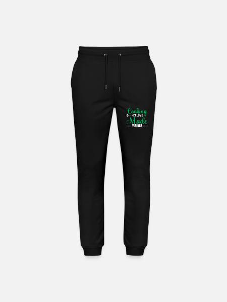 Cooking Is Love Made Visible - Stanley/Stella Mover Unisex Organic Jogging Trousers - black