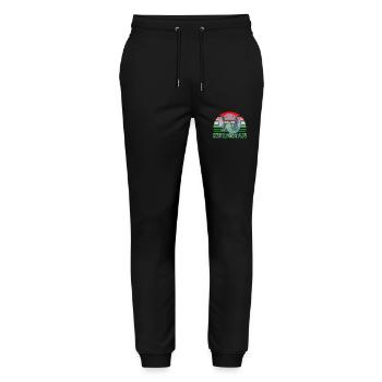 Kurdistan - Stanley/Stella Unisex Bio Jogginghose Mover  - Schwarz - Vorne - Marisol (170cm) & Nik (191cm)