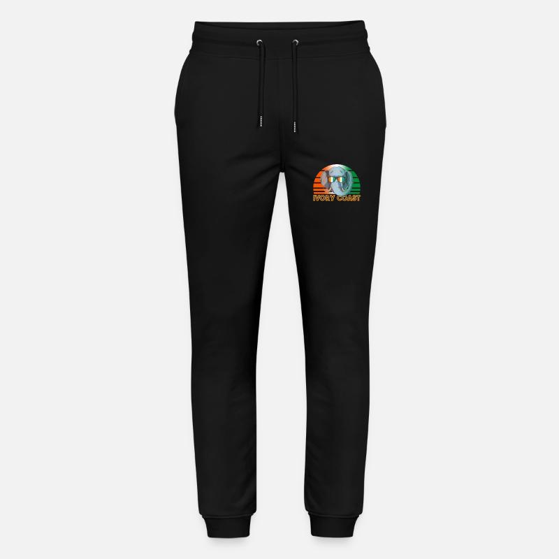 Elfenbeinküste - Stanley/Stella Unisex Bio Jogginghose Mover  - Schwarz