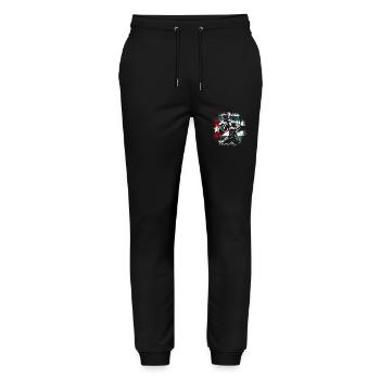 Boxeur cubain drapeau fierté Cuba boxeur - Pantalon de jogging bio MOVER Stanley/Stella unisexe - noir - Devant - Marisol (170cm) & Nik (191cm)