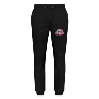 Liberia - Stanley/Stella Mover Unisex Organic Jogging Trousers - black - Front - Marisol (170cm) & Nik (191cm)