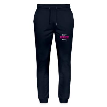 best girlfriend ever - Stanley/Stella Mover Unisex Organic Jogging Trousers - navy - Front - Marisol (170cm) & Nik (191cm)