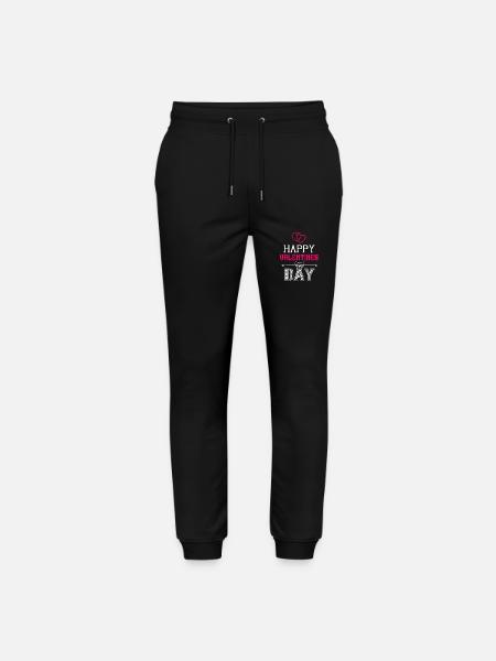 Happy Valentine Day - Stanley/Stella Mover Unisex Organic Jogging Trousers - black