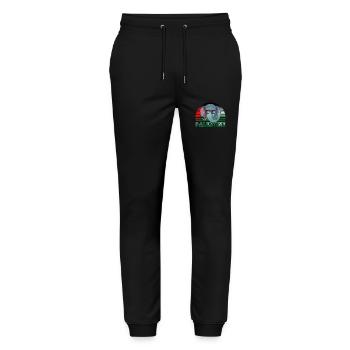 Palästina - Stanley/Stella Unisex Bio Jogginghose Mover  - Schwarz - Vorne - Marisol (170cm) & Nik (191cm)