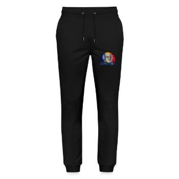 Roumanie - Pantalon de jogging bio MOVER Stanley/Stella unisexe - noir - Devant - Marisol (170cm) & Nik (191cm)