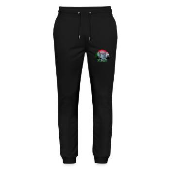 Sudan - Stanley/Stella Unisex Bio Jogginghose Mover  - Schwarz - Vorne - Marisol (170cm) & Nik (191cm)