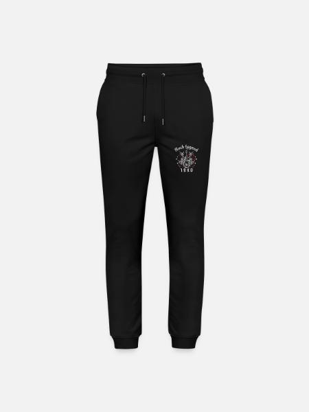 1990 Birthday Rock Legends Guitar - Stanley/Stella Mover Unisex Organic Jogging Trousers - black