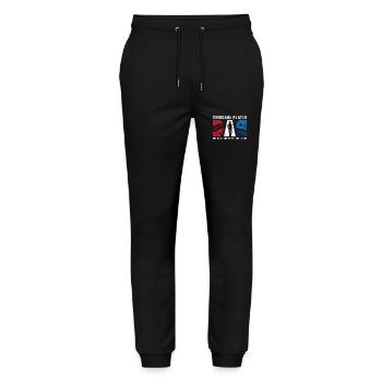 Cribbage Player Dad The Idol The Myth Card Game - Stanley/Stella Mover Unisex Organic Jogging Trousers - black - Front - Marisol (170cm) & Nik (191cm)