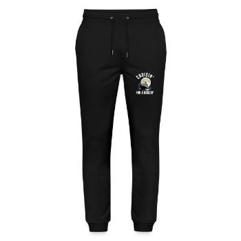 Cruising For A Boozing Cruise Ship Vacation Group - Stanley/Stella Mover Unisex Organic Jogging Trousers - black - Front - Marisol (170cm) & Nik (191cm)
