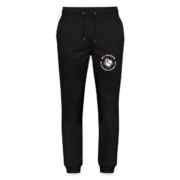Euchre Player My Passion My Euchre Card Game Lover - Stanley/Stella Unisex Bio Jogginghose Mover  - Schwarz - Vorne - Marisol (170cm) & Nik (191cm)