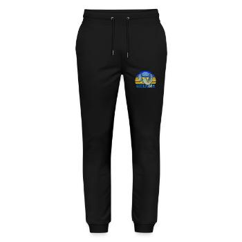 Ukraine - Pantalon de jogging bio MOVER Stanley/Stella unisexe - noir - Devant - Marisol (170cm) & Nik (191cm)