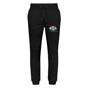 Tajikistan - Stanley/Stella Mover Unisex Organic Jogging Trousers - black - Front - Marisol (170cm) & Nik (191cm)