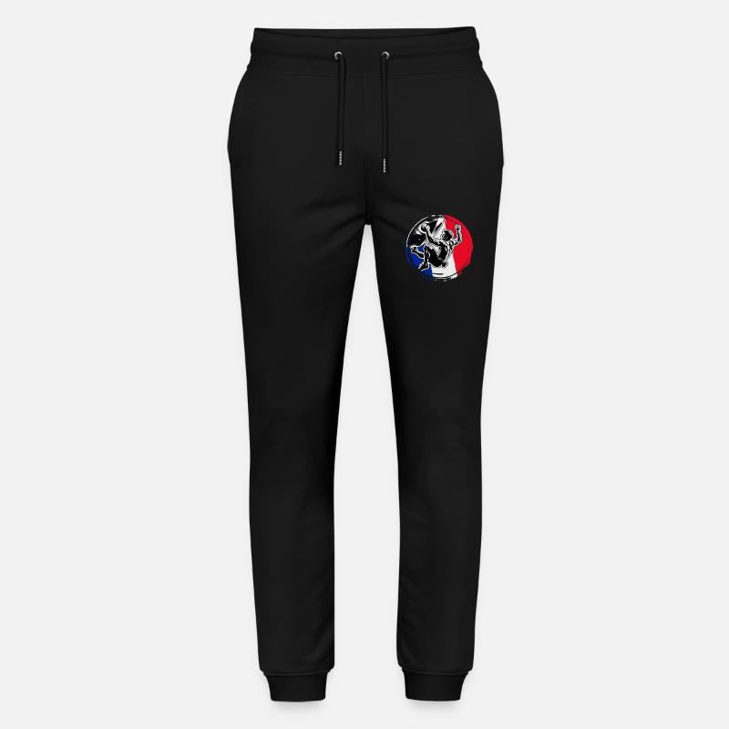 France Climber – Distressed Boulderer Climbing - Stanley/Stella Unisex Bio Jogginghose Mover  - Schwarz