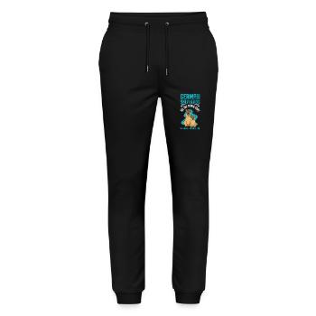 German Shepherds German Shepherd Gift - Stanley/Stella Mover Unisex Organic Jogging Trousers - black - Front - Marisol (170cm) & Nik (191cm)