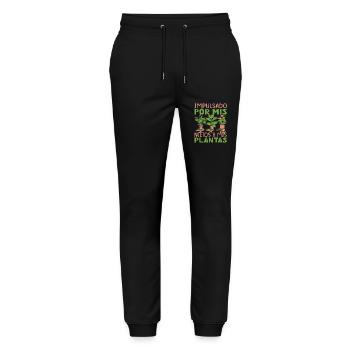Powered by Grandchildren And Plants Design - Stanley/Stella Mover Unisex Organic Jogging Trousers - black - Front - Marisol (170cm) & Nik (191cm)
