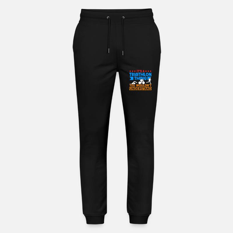 Triathlon Triathlète Triathlète Cadeau - Pantalon de jogging bio MOVER Stanley/Stella unisexe - noir