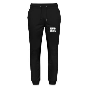 Bouldering for climbing fans - Stanley/Stella Mover Unisex Organic Jogging Trousers - black - Front - Marisol (170cm) & Nik (191cm)