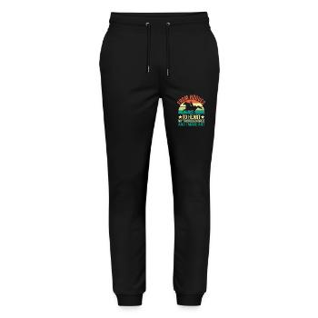 Thoroughbred Horse Racing Riding Equestian Horses - Stanley/Stella Mover Unisex Organic Jogging Trousers - black - Front - Marisol (170cm) & Nik (191cm)