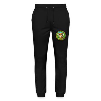 Tiger, Babytiger - Stanley/Stella Unisex Bio Jogginghose Mover  - Schwarz - Vorne - Marisol (170cm) & Nik (191cm)