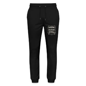Vintage - Original since Dezember 1996 Geburtstag - Stanley/Stella Unisex Bio Jogginghose Mover  - Schwarz - Vorne - Marisol (170cm) & Nik (191cm)