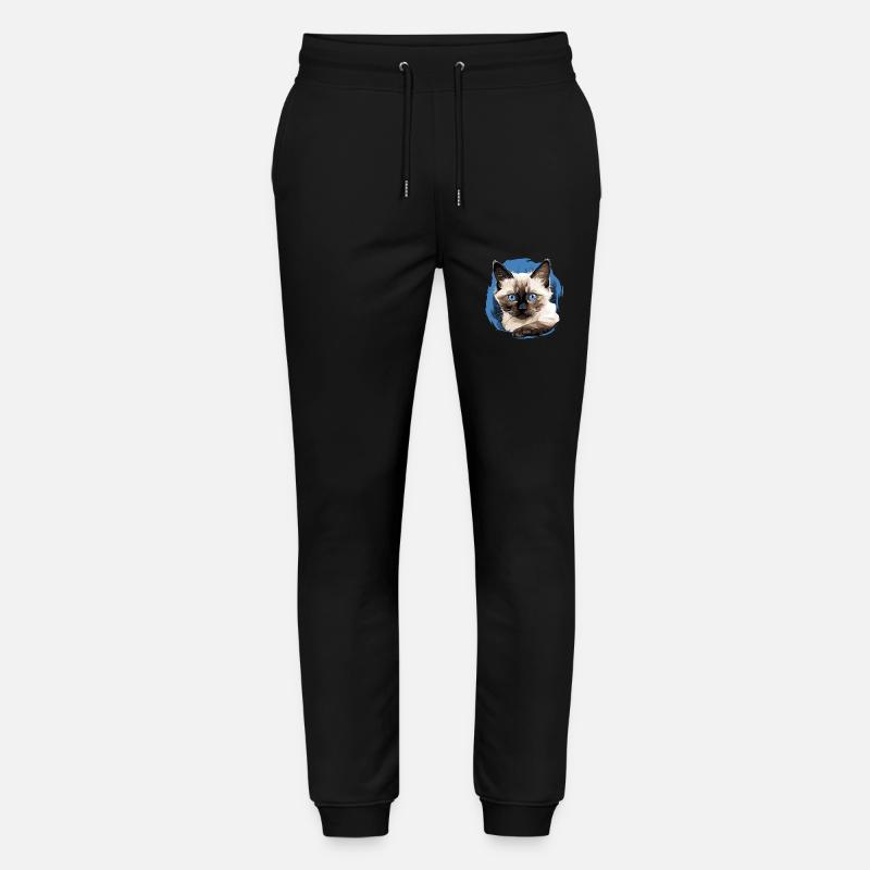 Balinese Cat Balinesenkatze - Stanley/Stella Unisex Bio Jogginghose Mover  - Schwarz