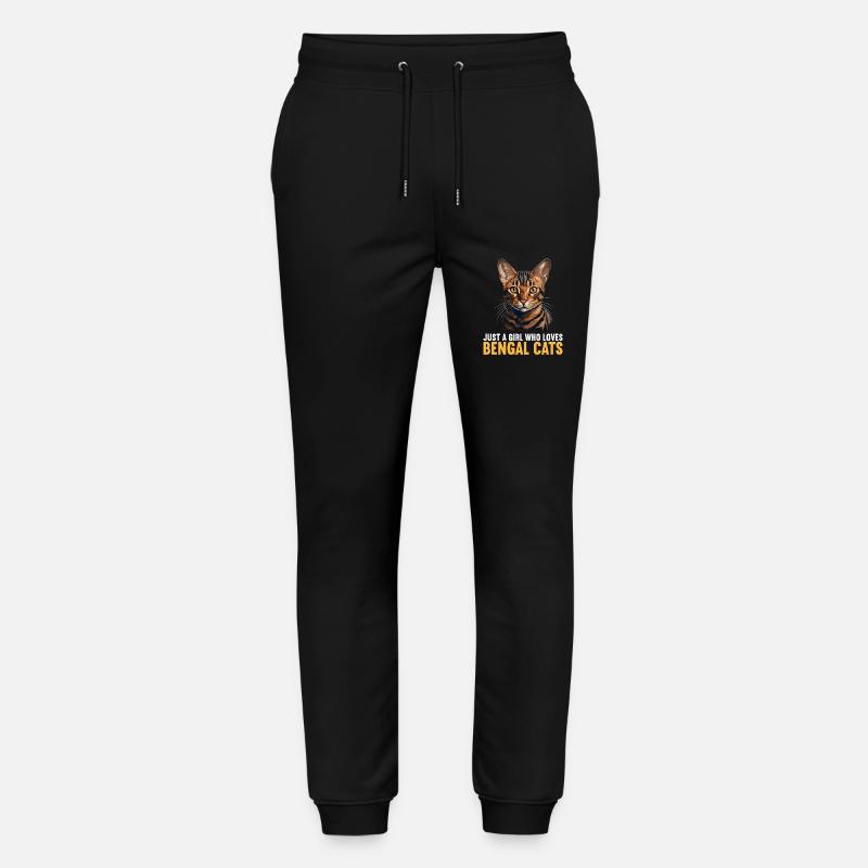 Chat du Bengale Bengalkatze - Pantalon de jogging bio MOVER Stanley/Stella unisexe - noir